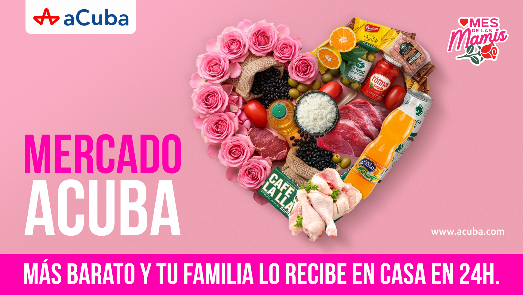 Combos de comida para Cuba, aseo, medicinas y más