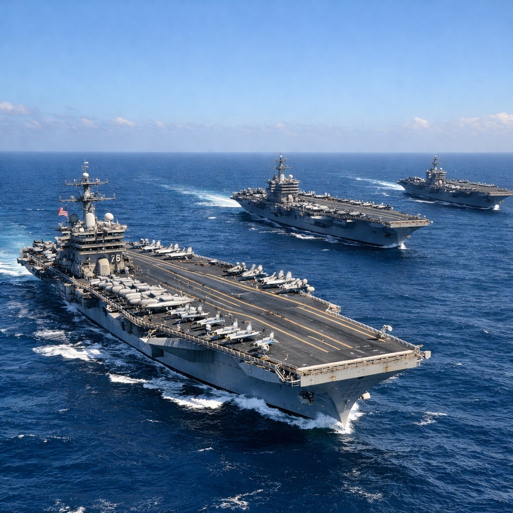Urgente: grupo de ataque de portaviones estadounidense USS Nimitz entra al Mar Caribe