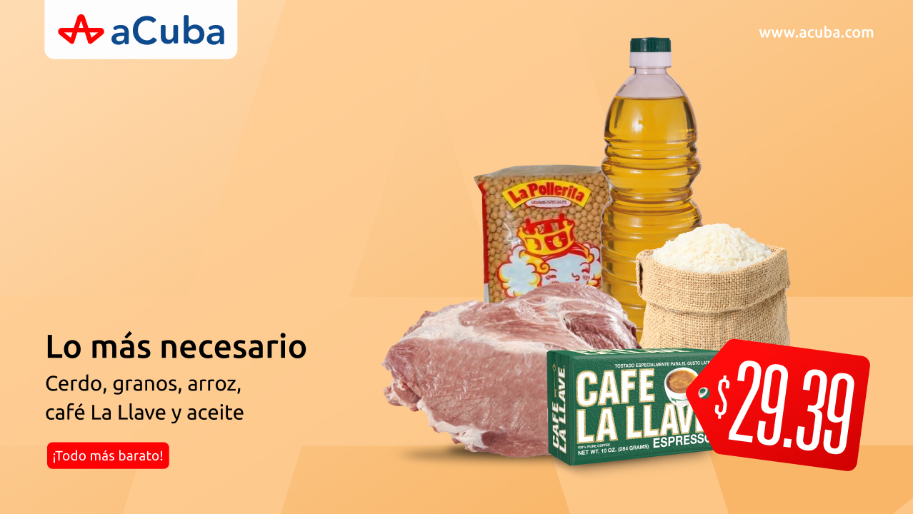 Combos de comida para Cuba, aseo, medicinas y más
